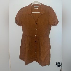 Zara 100% linen mini dress